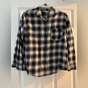 Garage Monochrome Plaid Shirt